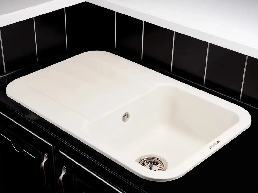 Кухонная мойка KUPPERSBERG Lira 1B1D White - фото товара