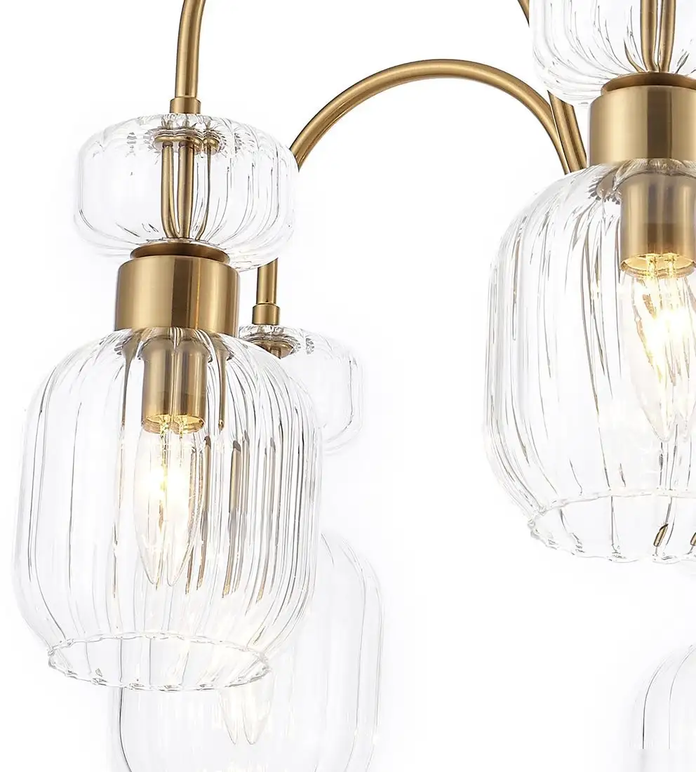 Люстра средней высоты Escada 1141/8PL (античная медь/прозрачный) – фото товара