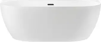 Ванна Wellsee Belle Spa 3.0 170x80 235901003 (пристенная ванна белый глянец, экран, ножки, сифон-автомат матовый черный) - изображение в каталоге