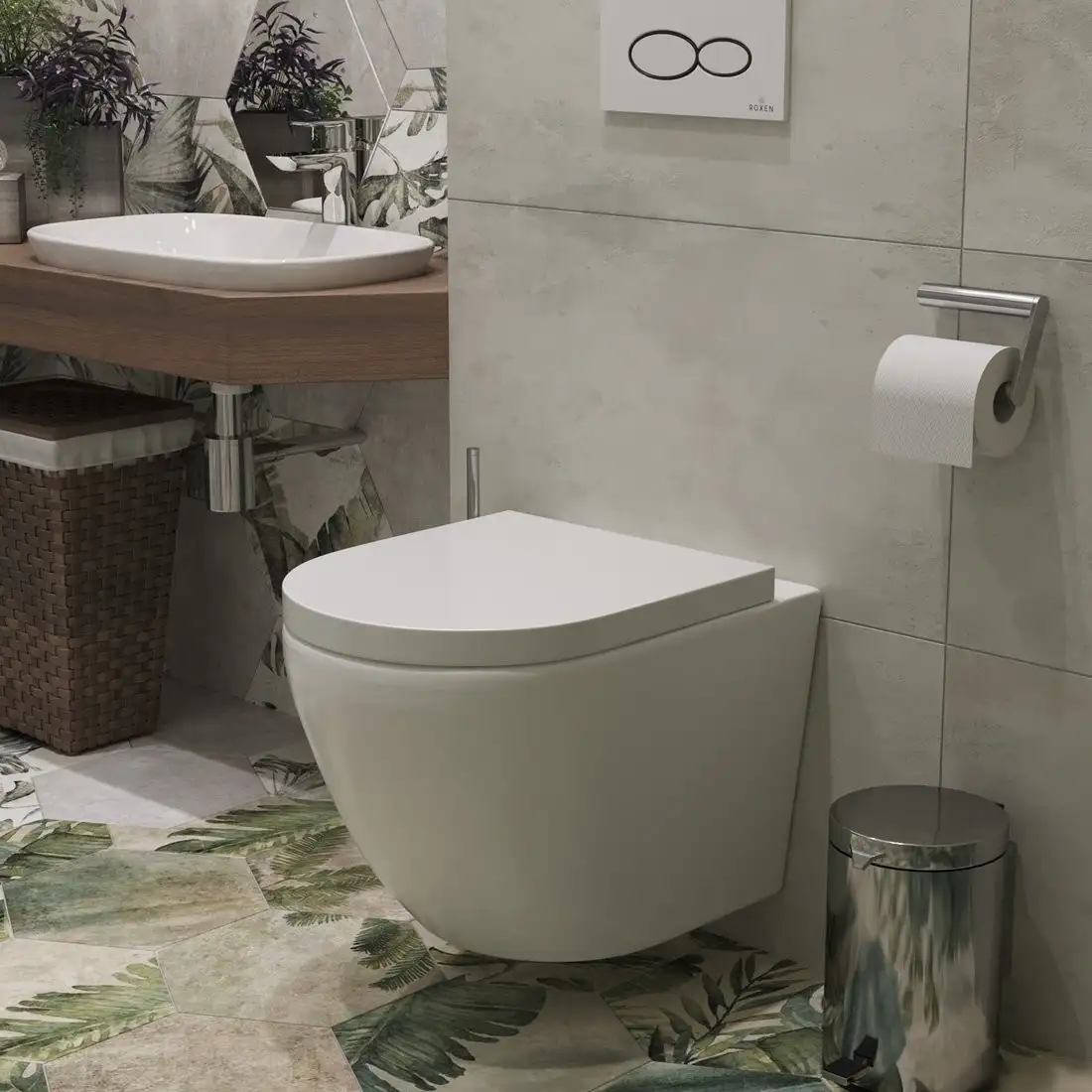 Унитаз подвесной Roxen Antares 530185-02 Rimless Soft Close - фото товара