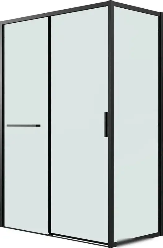Душевая стенка Grossman Style 90x195 200.K33.05.90.21.00 (черный матовый, стекло прозрачное) - фото товара