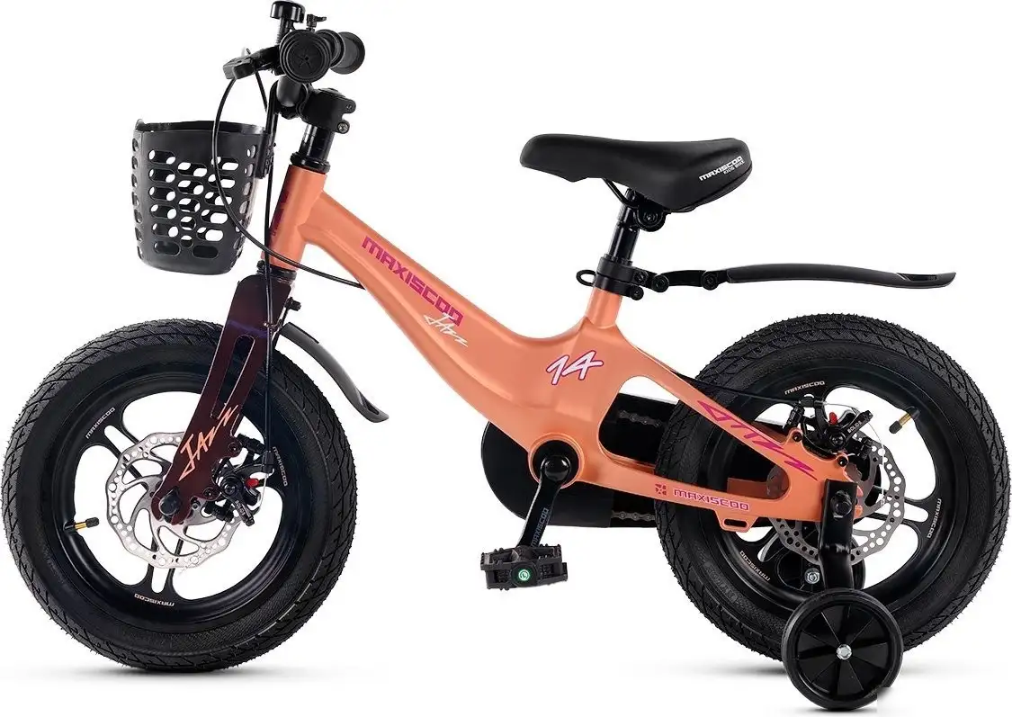 Детский велосипед Maxiscoo Jazz Pro 14 2025 MSC-J1441P (пудра, разобранный) – фото товара