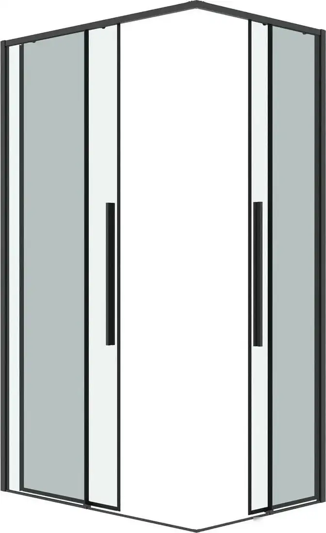 Душевой уголок Grossman Galaxy 80x70x195 300.K33.01.8070.42.00 (графит сатин/прозрачное стекло) - фото товара