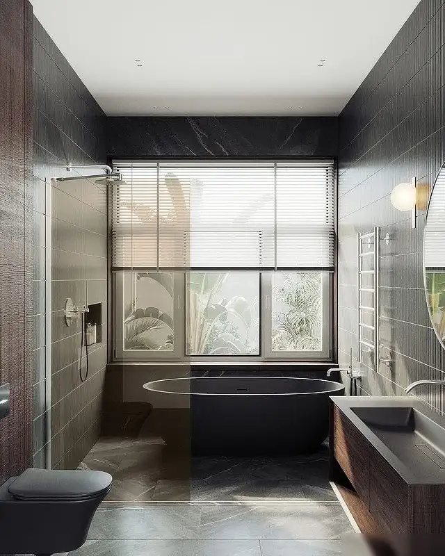 Душевая стенка MaybahGlass 99x195 MGD-1353-5ш (бронзовое стекло/хром матовый) - фото товара
