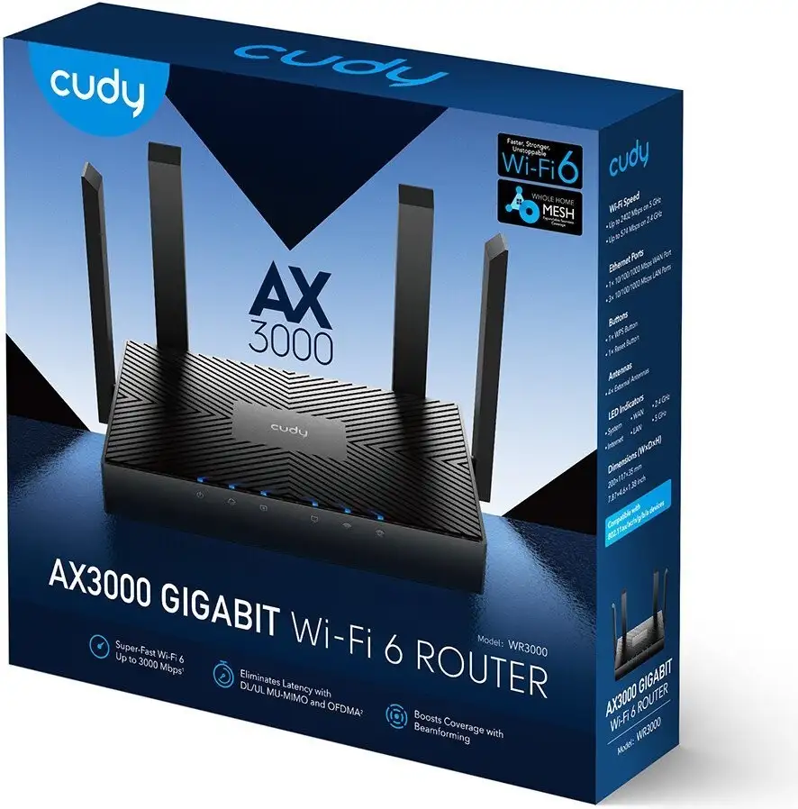 Wi-Fi роутер Cudy WR3000 2.0 – фото товара