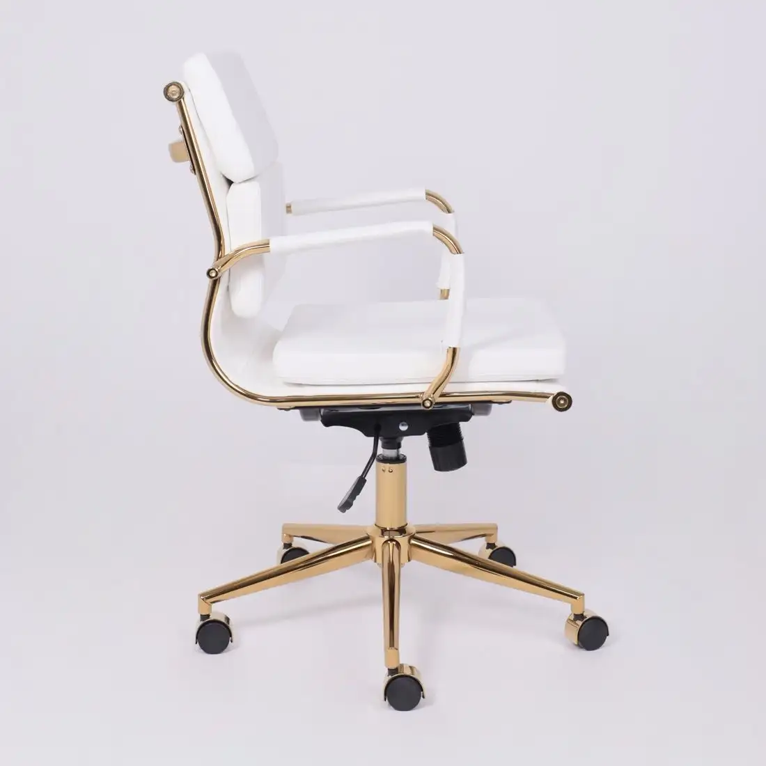 Офисное кресло AksHome Indigo LB (белый/золотой) – фото товара