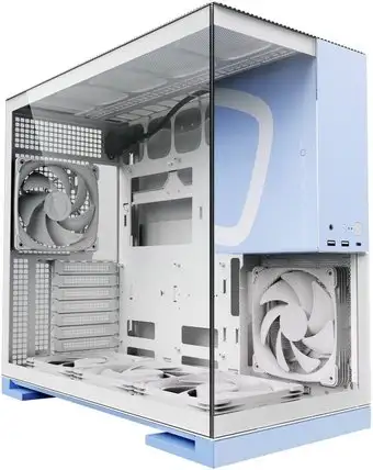 Корпус Geometric Future Model 5 5FAN (белый/голубой) – изображение в каталоге