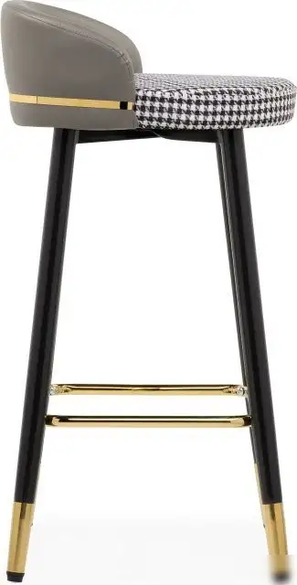 Стул Woodville Kardial полубарный (серый/черный)