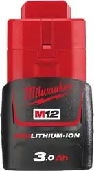 Аккумулятор Milwaukee M12B3 (12В/3 Ah)
