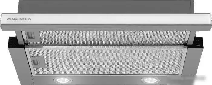 Кухонная вытяжка MAUNFELD VSQ 60 (нержавеющая сталь/белое стекло) - фото товара