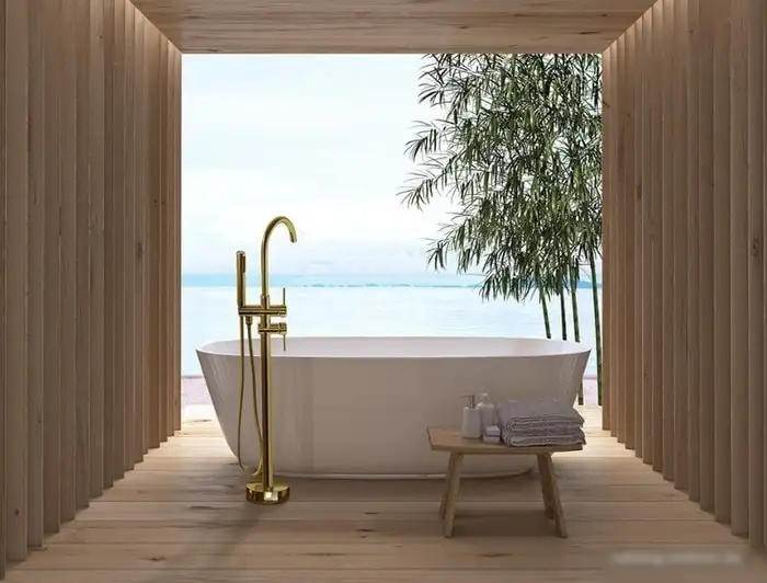 Смеситель Rea Ortis REA-B7430 (золотой) - фото товара