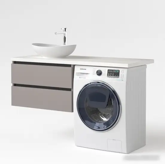 Дабер Тумба под умывальник 003 Т3.8.0.4Ч (серый/черный) – фото товара