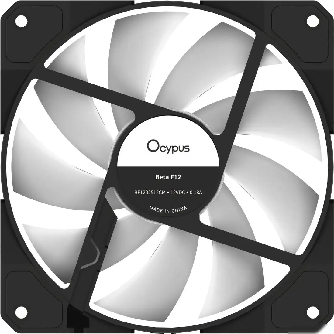 Вентилятор для корпуса Ocypus Beta F12 BK ARGB Reverse Blade Beta-F12-BK1AM01X-GL – фото товара