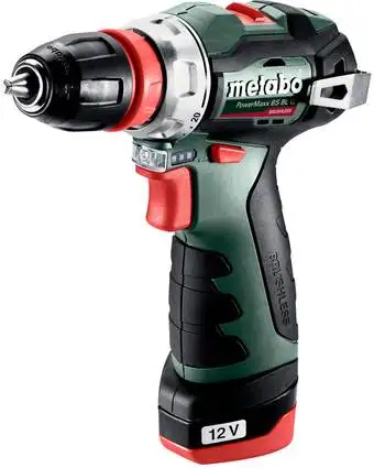 Дрель-шуруповерт Metabo PowerMaxx BS BL Q 601749500 (с 2-мя АКБ, кейс) – изображение в каталоге