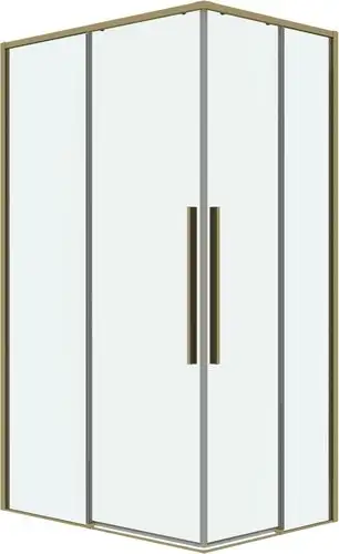 Душевой уголок Grossman Galaxy 100x90x195 300.K33.01.1090.32.00 (золото сатин/прозрачное стекло) - изображение в каталоге