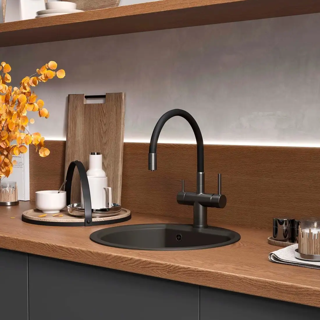 Кухонная мойка Reflexion Start RX0844BL - фото товара