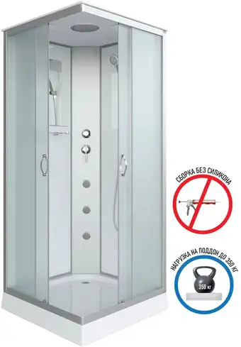 Душевая кабина Niagara NG-1101-14G 90х90 - изображение в каталоге