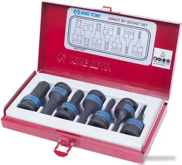 Набор торцевых головок King Tony 4407MP (7 предметов) – фото товара