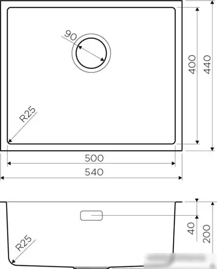 Кухонная мойка Omoikiri Tadzava 54-U-IN - фото товара