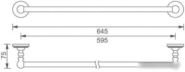 Держатель для полотенца Aquanet 4624 – фото товара