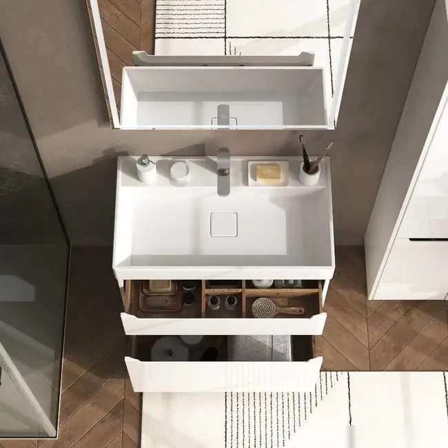 Briz Тумба с умывальником Мастер Вилис 80 367 03-08080-17 00 БЕЛ – фото товара