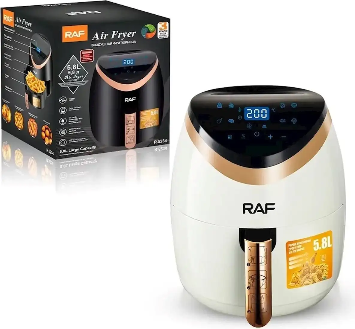Аэрофритюрница RAF R.5234W – фото товара