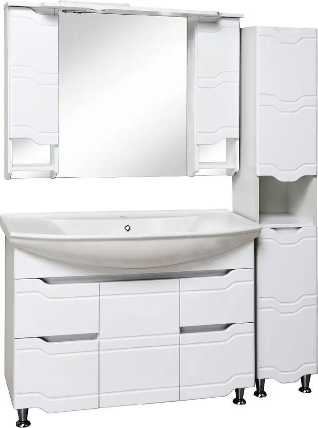 Runo Тумба с умывальником Runo Стиль 105 + Стиль 1050 (напольная) – фото товара