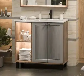 Brevita Тумба под умывальник Lumus 90 LUM-06090-0842ЯP – изображение в каталоге