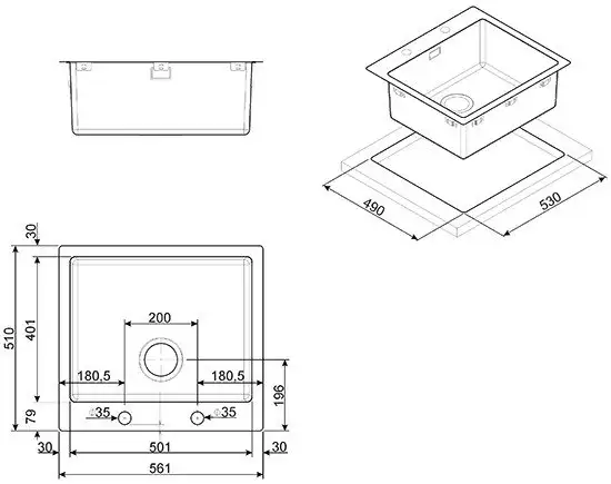 Кухонная мойка Smeg LFT50RS - фото товара