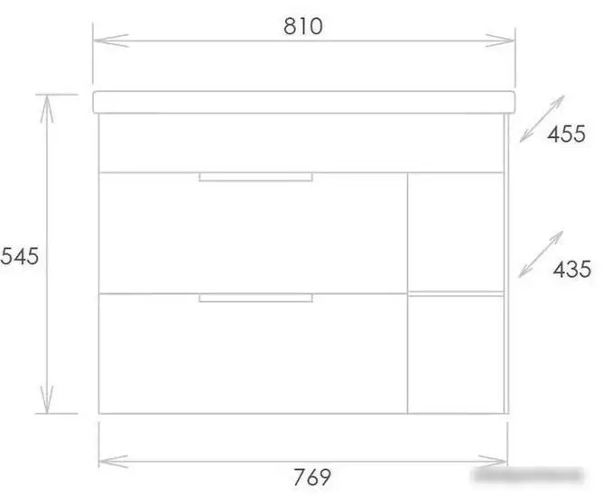 Мебель для ванных комнат Onika Тумба под умывальник Легран 80.13 108047 – фото товара
