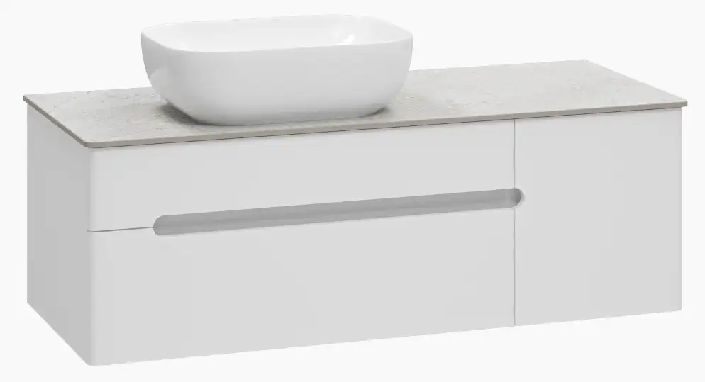 Misty Тумба под умывальник Роял 120 П-Роя-01120-011П2Я (подвесная, белый) – фото товара