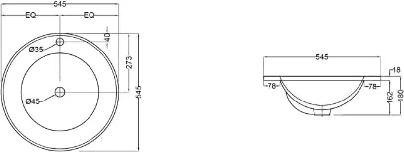 Умывальник Jaquar Fusion FSS-WHT-29601 - фото товара