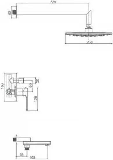 Душевая система Vieir V 393563 - фото товара