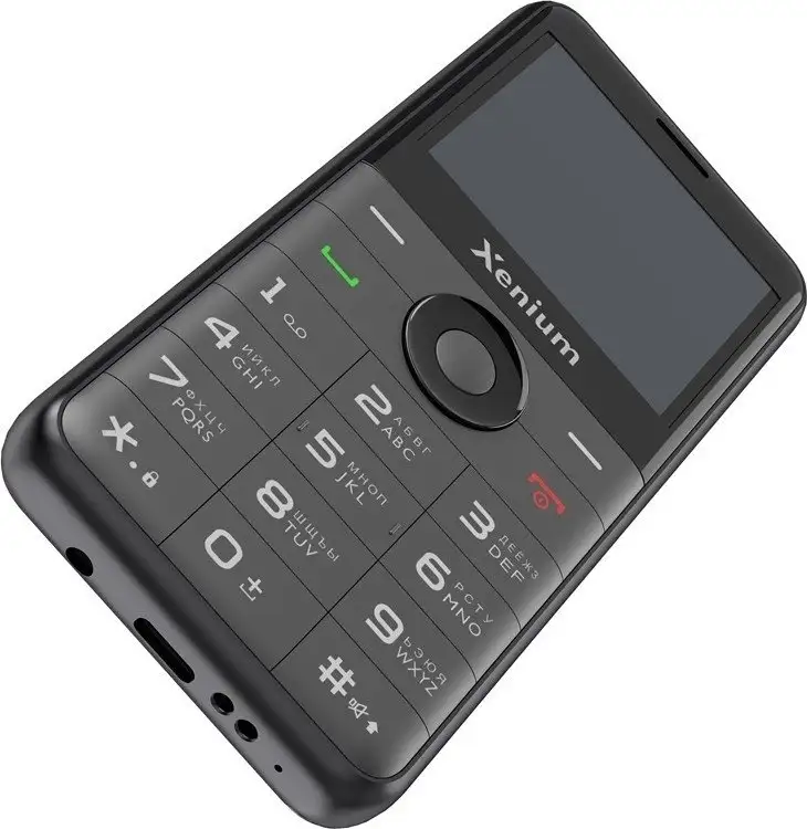 Кнопочный телефон Xenium X700 (черный) – фото товара