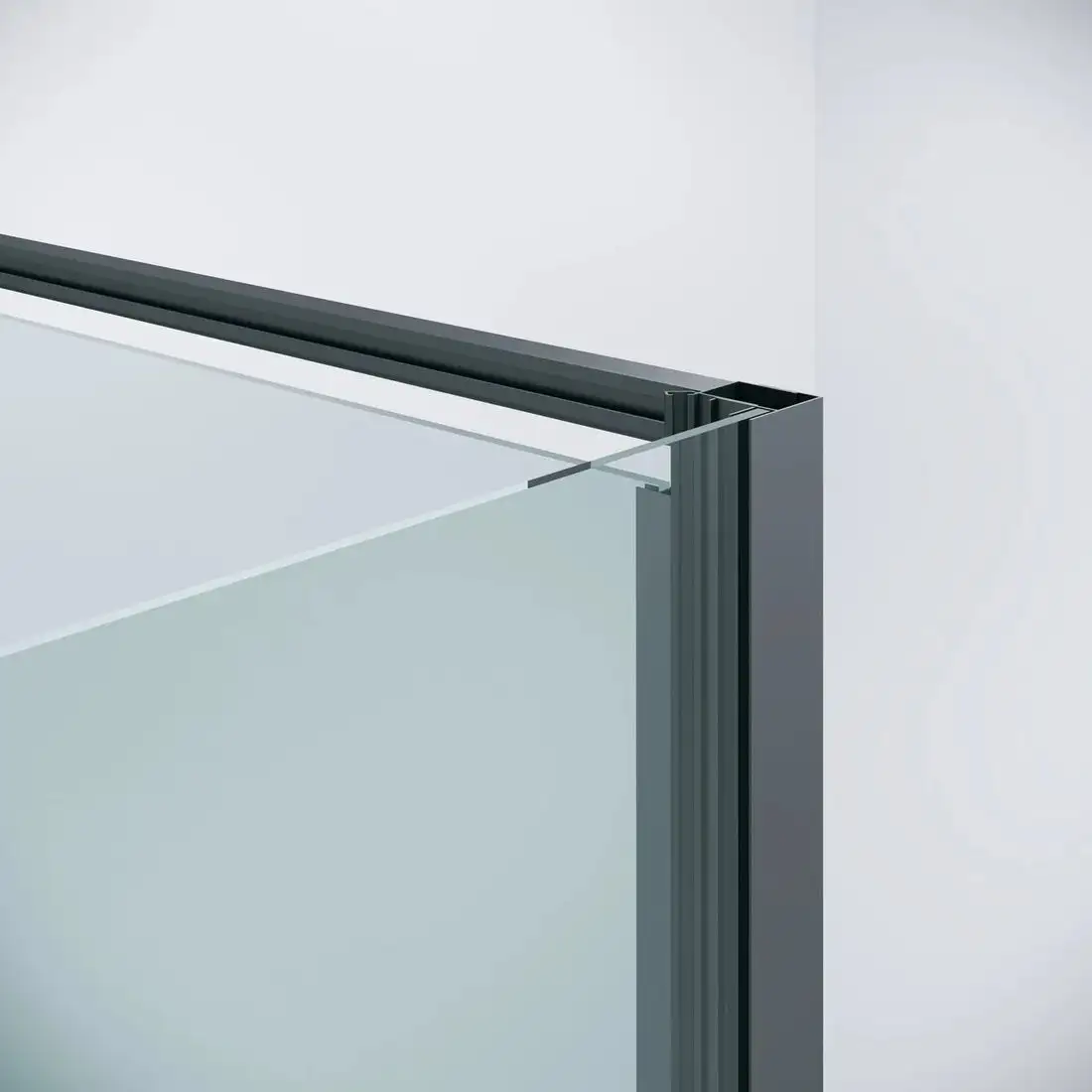 Душевая дверь Niagara Nova NG-35-8AGR 80х195 (графит/прозрачное стекло) - фото товара