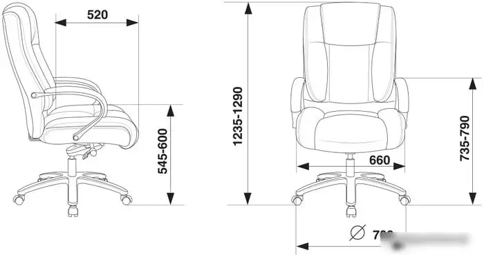 Кресло Бюрократ T-9925SL (черный) – фото товара