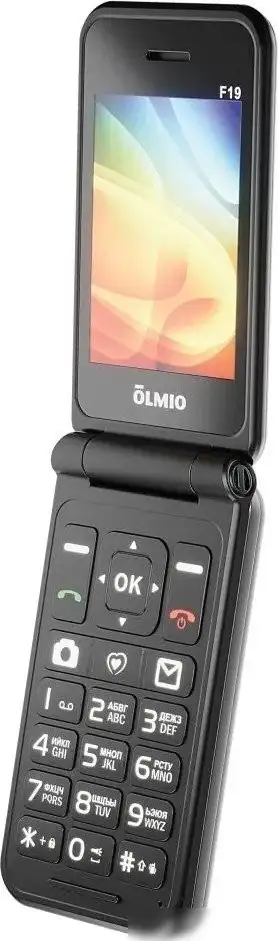 Телефон Olmio F19 (черный) – фото товара