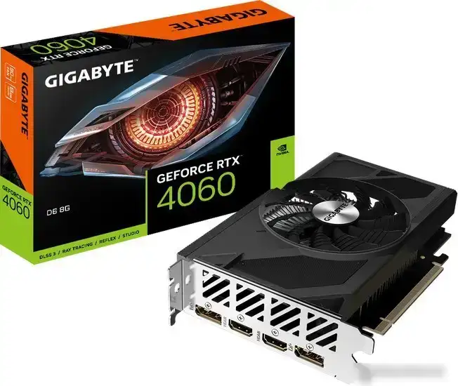 Видеокарта Gigabyte GeForce RTX 4060 D6 8G GV-N4060D6-8GD – фото товара