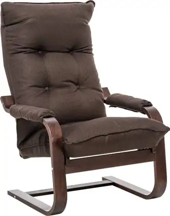 Кресло-качалка Импэкс Leset Оливер (орех текстура/Malmo 28) – изображение в каталоге