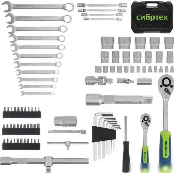 Универсальный набор инструментов СибрТех 13396 (89 предметов) – фото товара