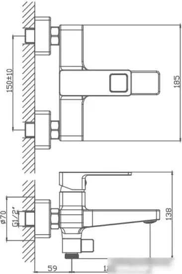 Смеситель Haiba HB60615-7 (черный) - фото товара