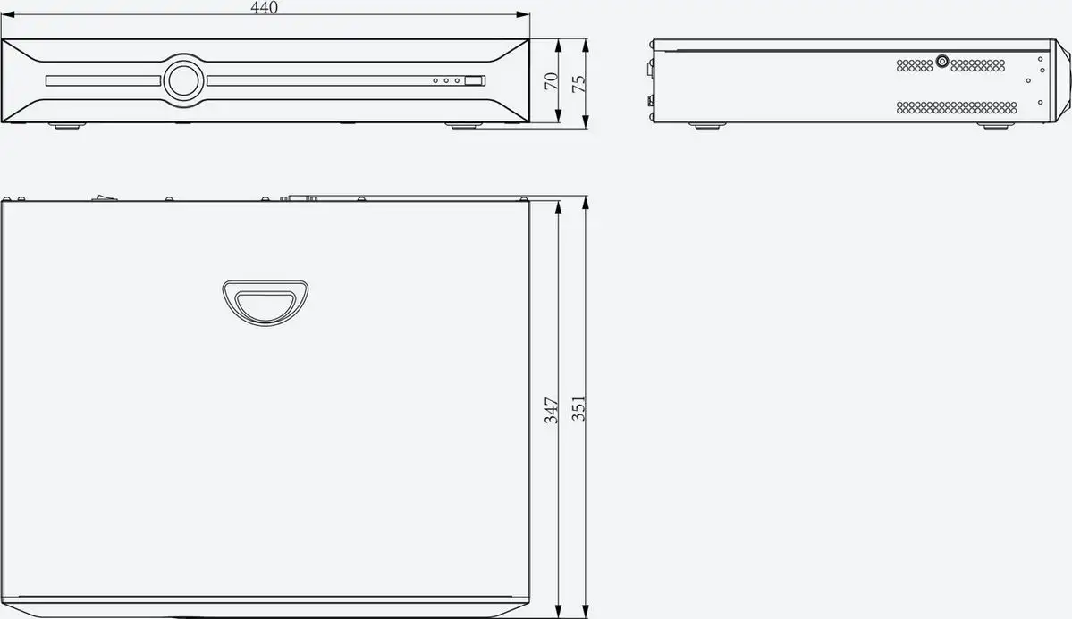 Сетевой видеорегистратор Tiandy TC-R3440 I/B/N/H/C/V4.1 – фото товара