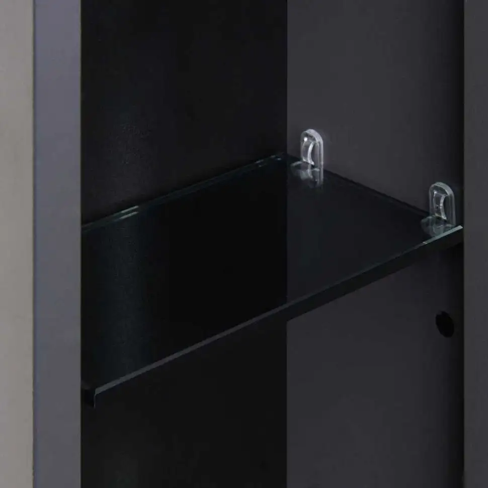 Акватон Шкаф с зеркалом для ванной Ар-Деко 105 1A291702DD8D0 (серый кобальт) – фото товара