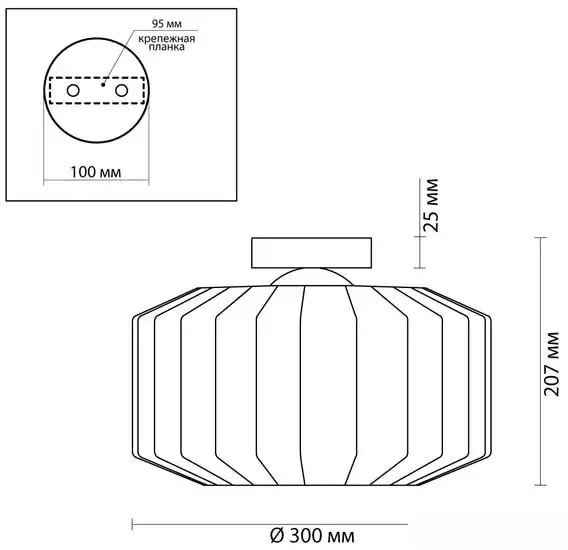 Люстра средней высоты Odeon Light Binga 4746/1C – фото товара