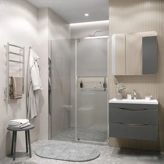 Душевая дверь Grossman Pragma 110x195 100.K33.03.110.10.00 (хром/стекло прозрачное) - фото товара