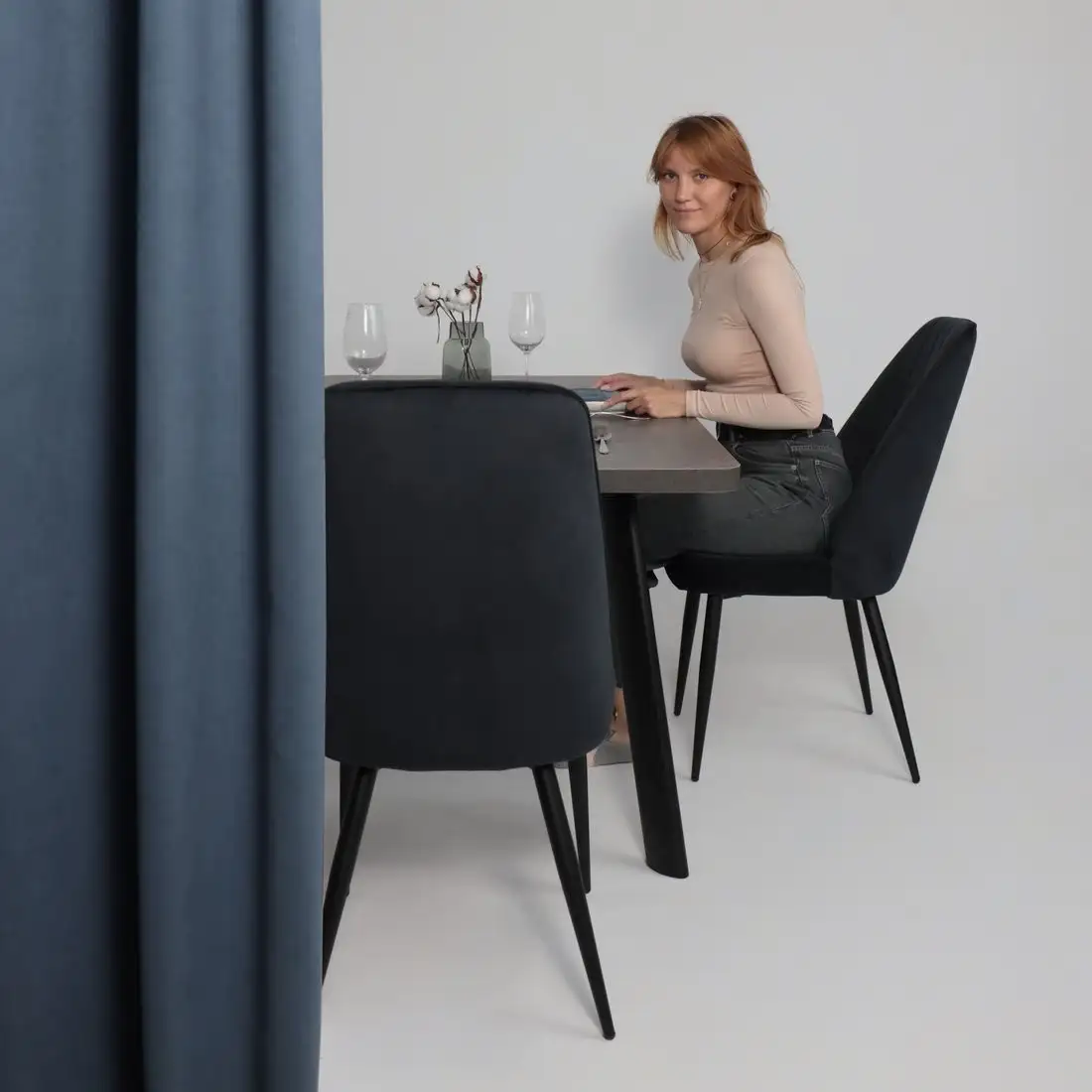 Стул Мамадома Leonard M (d24 Black Lux/черный)