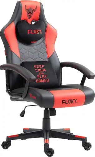 Игровое (геймерское) кресло FLOKY Huginn Red (красный) – изображение в каталоге