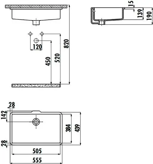 Умывальник Creavit TP 51x38 TP738-00CB00E-0000 - фото товара