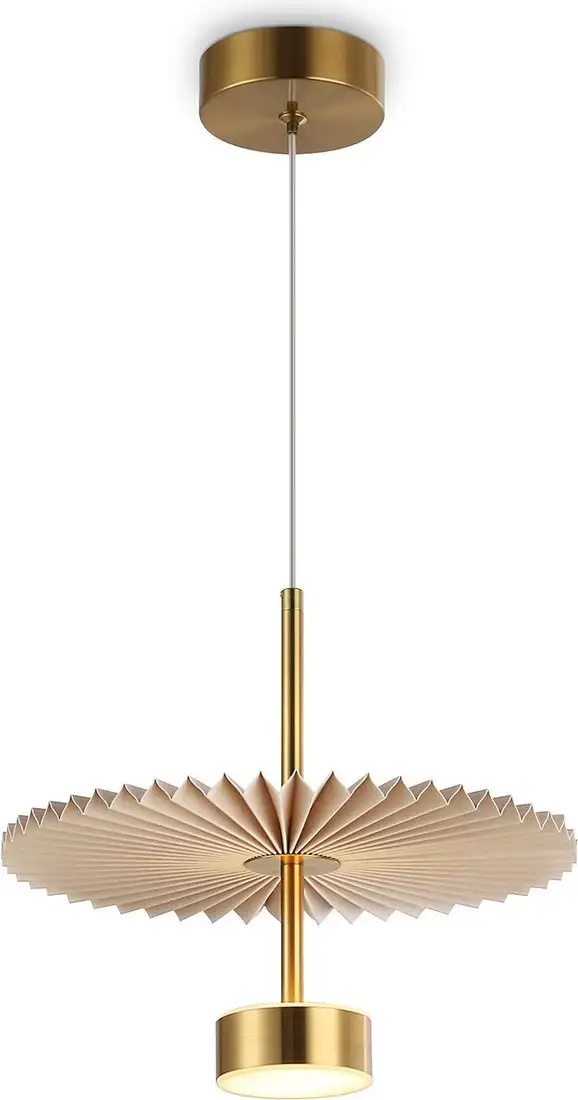 Подвесная люстра Ambrella LH72603 BR/WH (латунь/бежевый) – фото товара