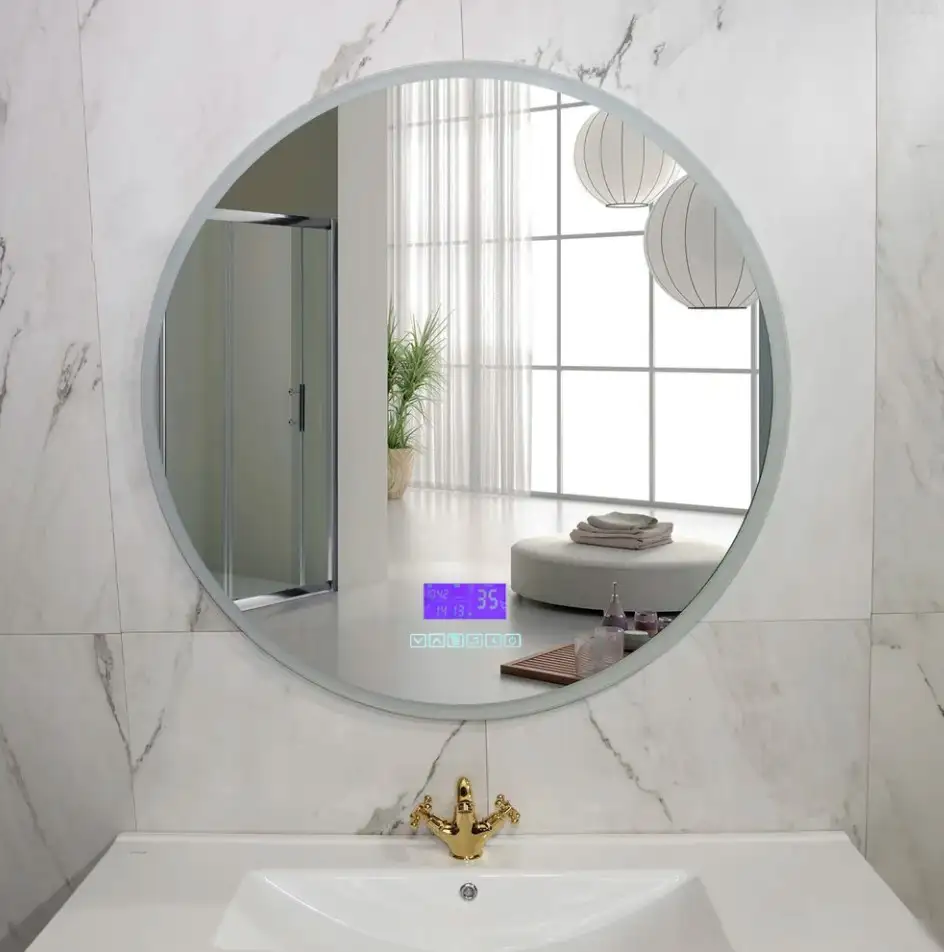 Пекам Зеркало Ring 80x80 ring-8x80M (с подсветкой, с многофункциональной панелью) – фото товара